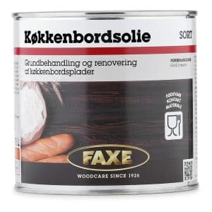 FAXE Sort Køkkenbordpladeolie 0,75L