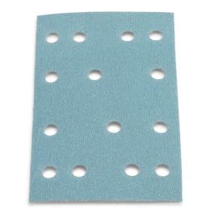 Slibepapir 80x133mm + 14 huller